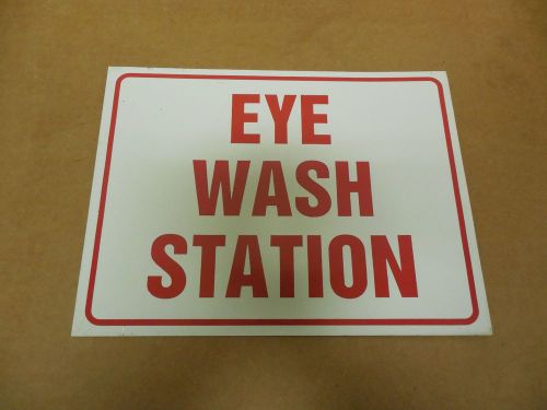 New no name aluminum sign eye wash station 9&#034;x 12&#034; for sale