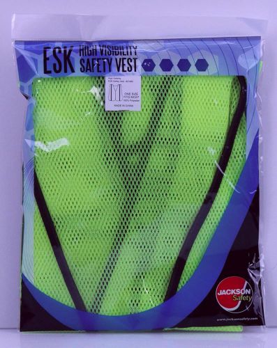 New jackson esk high visibility safety vest - lime green mesh for sale