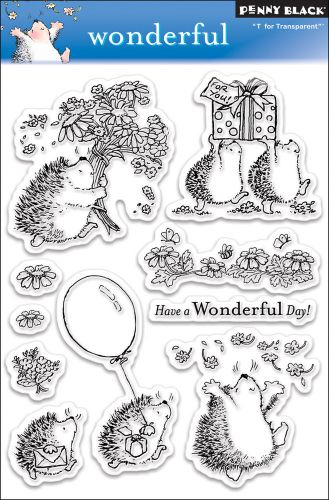 &#034;Penny Black Clear Stamps 5&#034;&#034;X7&#034;&#034;-Wonderful&#034;
