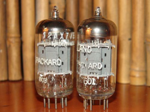 2 Vintage Hewlett Packard Holland 12AX7 A ECC83  Stereo Tubes &#034;I61&#034; 1370/1270 11