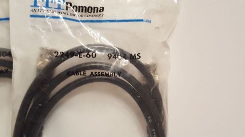 Itt pomona electronics 2249-e-60 cable assemblyy bnc to bnc male 60&#034; long for sale