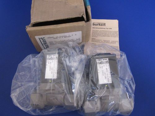 Burkert 452 241 g general purpose valve 2/2 way, 290-a-7/16-f-ss-1/2, lot of 2 for sale
