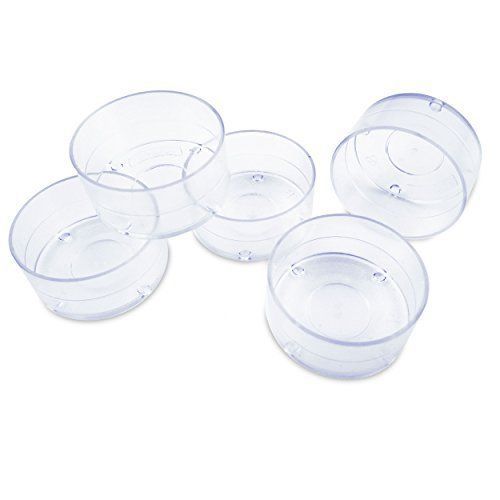 Heat-Resistant Clear Plastic Tea Light Container Cups 100 Pack