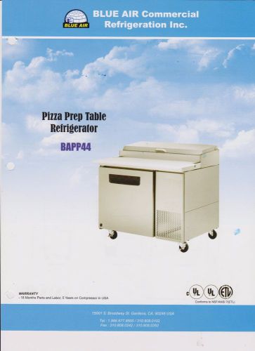 PIZZA PREP TABLE REFRIGERATOR 44&#034; - NEW - FREE SHIPPING!