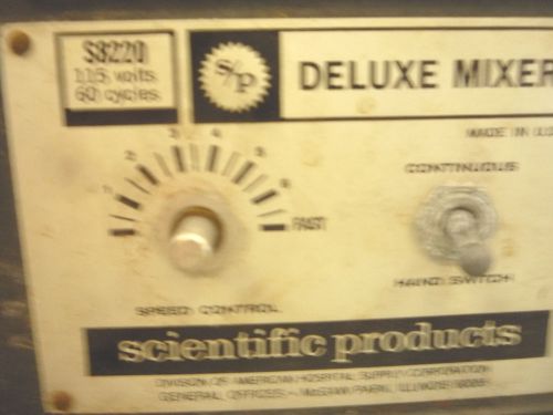 DELUXE MIXER  S8220  - FOR PARTS ( ITEM #  1356/10 )