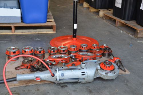 Ridgid 700 &#034;power pony&#034; 1/8&#034; - 2&#034; electric pipe threading machine 11 dies &amp; more for sale