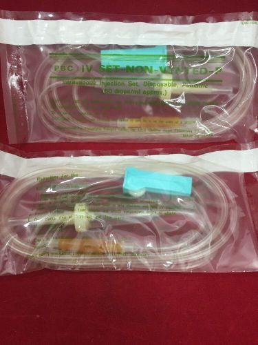 NEW LOT OF 48 PBC Intravenous Injection Set w/Flexible Drip Chamber 60 Drops/ml