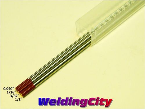 WeldingCity 4-pk 2.0% Thoriated (Red) Assorted 040-1/8x7 TIG Tungsten Rods