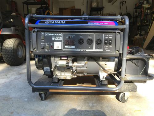 Yamaha yg6600de industrial/contractor gas powered generator for sale