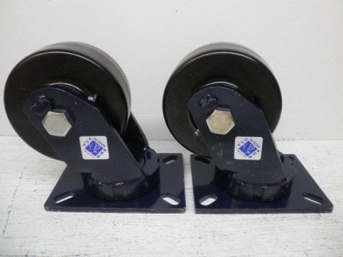 RWM Casters 75 Series Plate Casters Swiveling