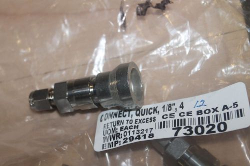 LOT OF 64 NEW SWAGELOK 1/8&#034; QUICK CONNECT