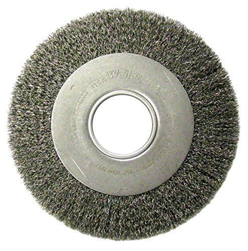 Weiler 6090 face crimped wire wheel, 8&#034; medium, 0.06&#034; steel fill, 2&#034; arbor hole for sale