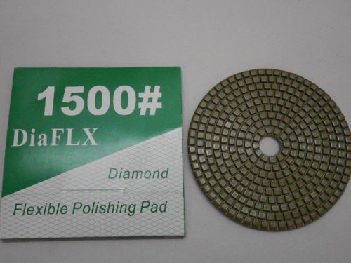 DiaFLX Diamond flexible Polishing Disc Pad # 1500 grit 5&#034; Velcro backed