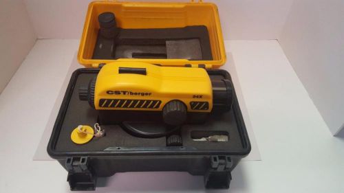 CST Berger 24X Optical Level Survey Transit with Case Tested