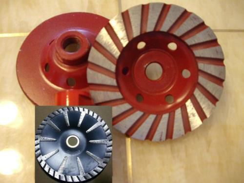 3 X 4.5&#034; Turbo Coarse Cup Wheel 5 Inch Turbo Convex Blade Concrete Sink Granite