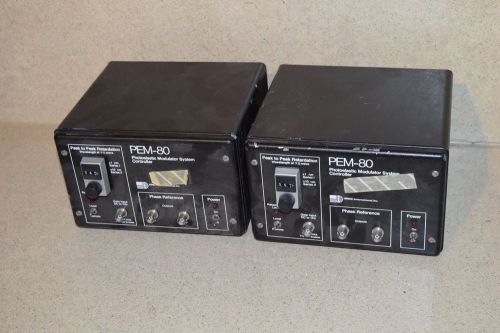 ** HINDS PEM-80 PHOTOELEASTIC MODULATOR SYSTEM CONTROLLER LOT OF TWO