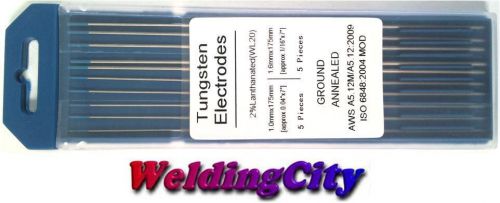 WeldingCity 10-pk 2.0% Lanthanated (Blue) Assorted 040-1/16 x7 TIG Tungsten Rod