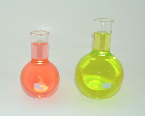 Flat bottom long neck boiling flasks vase 250ml 500ml borosilicate glass lab new for sale