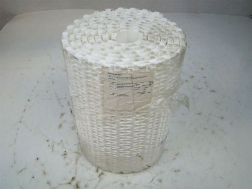 Mesh Top Conveyor belt 11.8&#034; x 10&#039; Flat top polypropylene white M2520