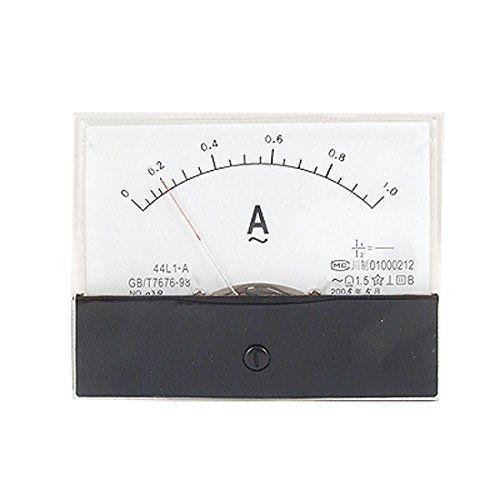 Amico 44L1-A AC 1A Rectangle Panel Analogue Current Meter Ammeter