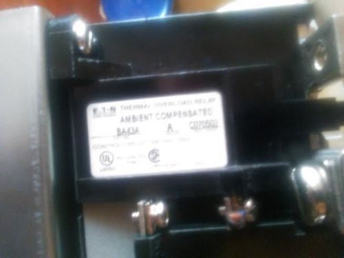 Salvaged cutler hammer thermal overload relay ba43a