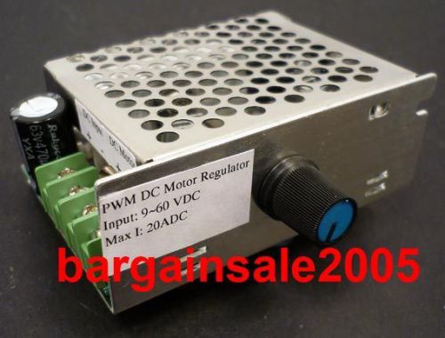 HQ Wide range PWM DC Motor Speed Regulator Controller 20A 9~60V OZ Seller