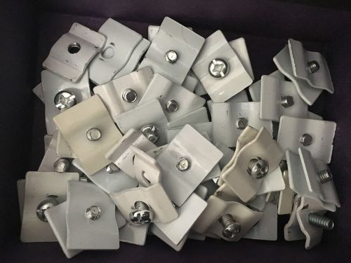 29 Sets of Joining Clips for Grid Wall Fixtures White +Some Extra Parts