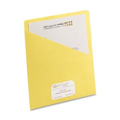 Smead Slash Jacket, Letter Size, Yellow, 25 per Pack (75434)