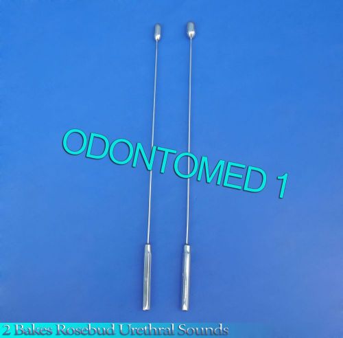 2 Pcs Bakes Rosebud Urethral Sounds 9mm+12mm