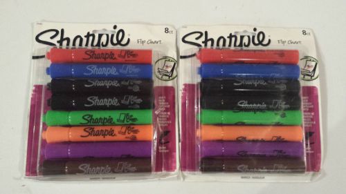 New Sharpie Flip Chart Markers 8 Ct  - 2 Packs