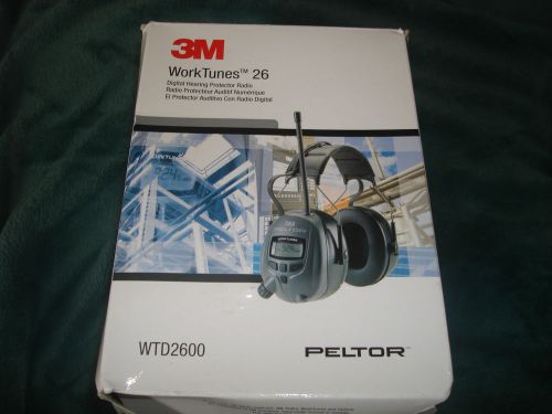 3M Peltor WTD2600 WorkTunes 26 Digital Radio Hearing Protector Free Shipping!