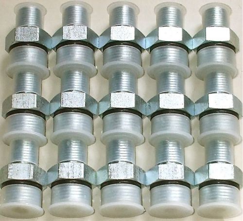 Lot of 15 Steel Hydraulic Fittings, 3/4-16 Male  ORB x 1/4 FIP Connector