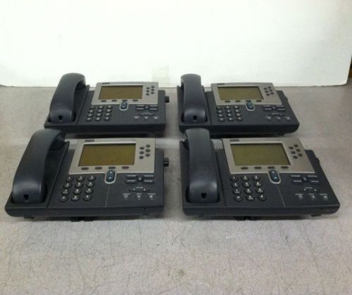 QTY4 Lot Cisco 7910 7940 7960 Business IP VOIP Phone For Parts Not Working