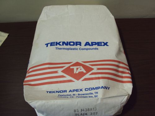 Teknor Apex 85-J438A13 PVC Vinyl Flexible Plastic Pellets 50 Lbs Resin Black