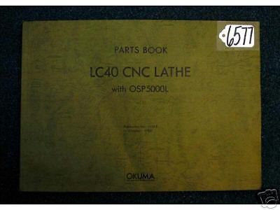 Okuma parts book lc40 cnc lathe with osp5000l, 6577 6579 for sale