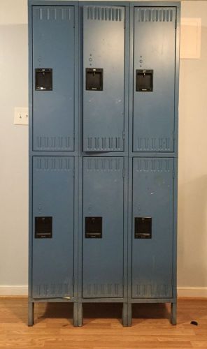 Light blue lockers (six lockers) for sale