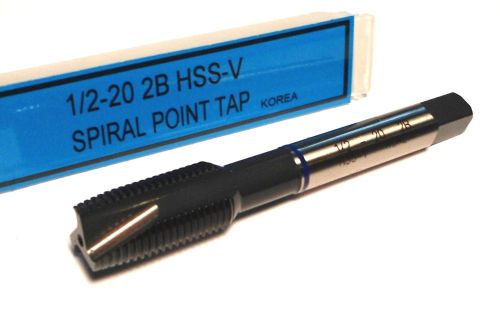 Spiral Point Tap 1/2-20 2B 3FL HSS-V Blue Ring [700]