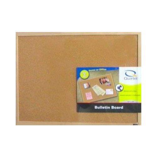 Quartet Cork Bulletin Board, 17 x 23 Inches, Oak Finish Frame (35-380342Q)