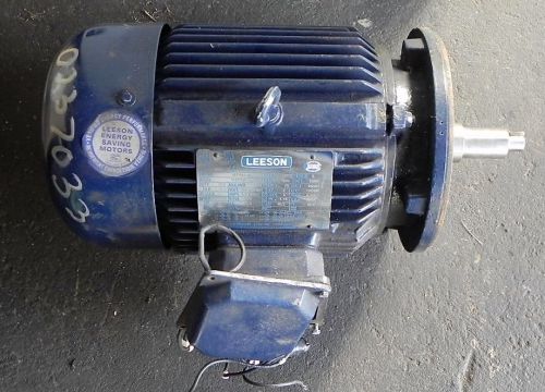 Leeson motor g151564.60 model c182t34dk5c 3hp 3ph 208-230/460v used. for sale