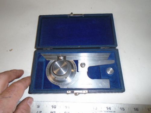 Machinist tools  lathe mill brown &amp; sharpe # 496 bevel protractor gage gauge for sale