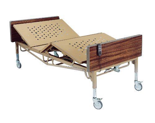 DRME-15302-Drive Medical Heavy Duty Bariatric Hospital Bed, Brown, 48&#034;