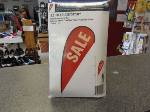 (A) Above All Advertising 12.5&#039; Flex Blade Stylo Sale Fabric Flag