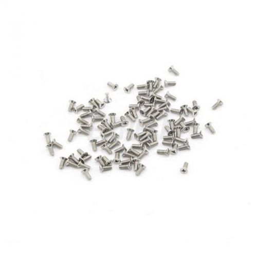 M3 x 6mm Stainless Steel Screw Flat Head Screws 100 Pcs For M3 Copper Cylinder