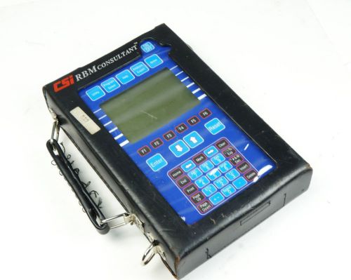 Csi emerson 2120a series rbm consultant 1 channel machinery vibration analyzer for sale