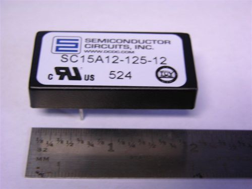 Semiconductor Circuits SC15A12-125-12 9-18VDCin 12VDC Out 1250mA DC/DC Converter