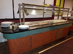 Hot and Cold Buffet table with granite top
