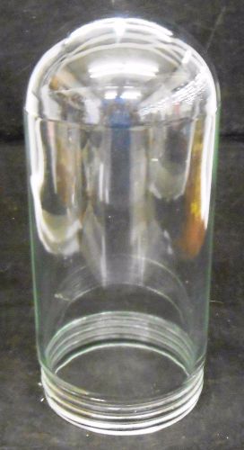 UNKNOWN BRAND CLEAR GLASS GLOBE FIXTURE, APPROX 9 1/2&#034; HEIGHT, 4 1/8&#034; DIAMETER