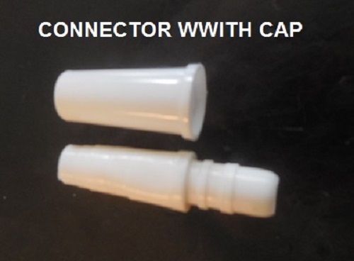 Connector w/ cap- stepped - for tubing - non-sterile -  plastic - 25 for sale
