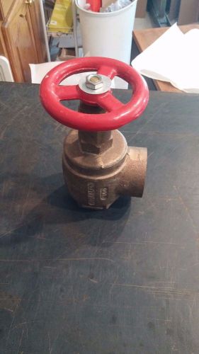 Powhatan 300 brass angle fire hose valve for sale