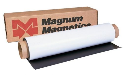 Magnum Magnetic Vinyl Sheet 1 12&#034;x12&#034;  For Car Magnets,Signs, 30 Mil Gloss White